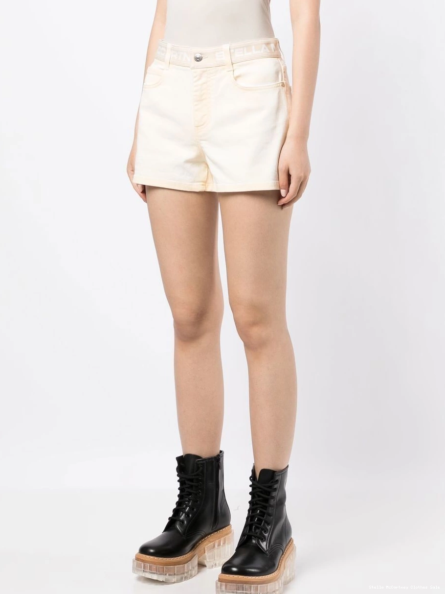 Cheap mini shorts Stella Women McCartney logo-waistband 0812